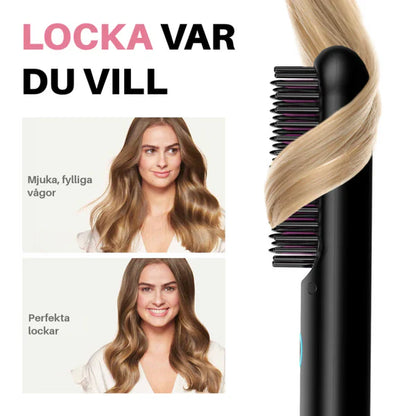 HairDo Pro™ - Bärbar Borste att Platta, Locka, Torka