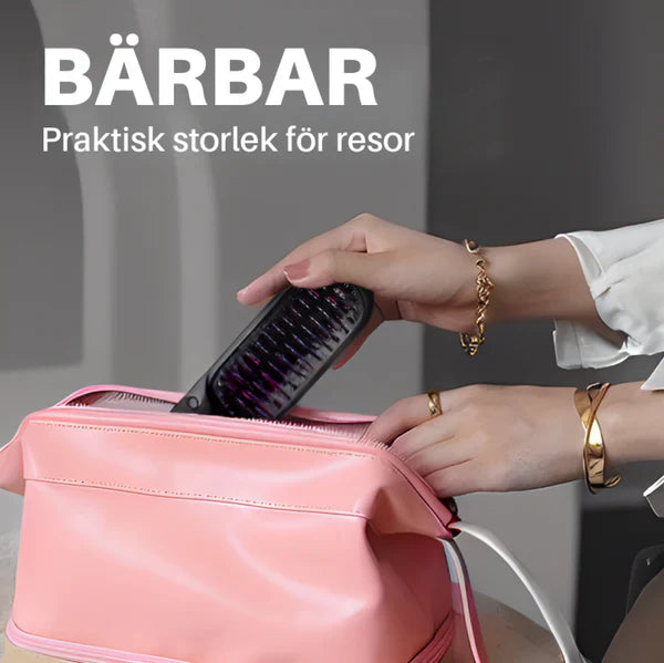 HairDo Pro™ - Bärbar Borste att Platta, Locka, Torka